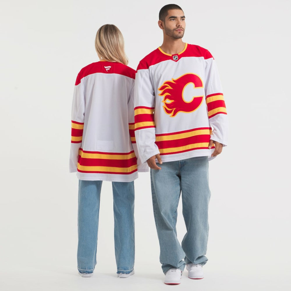 Calgary Flames Fanatics Away Premium Jersey White