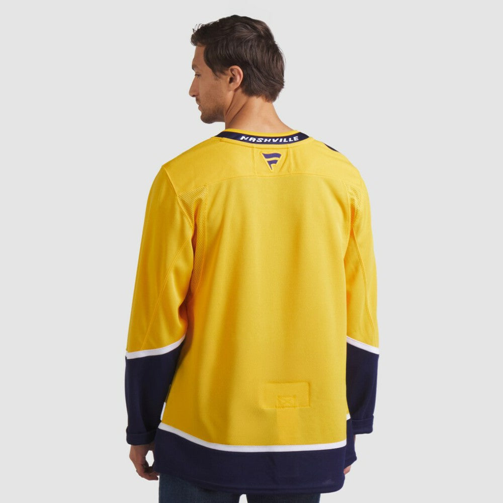 Nashville Predators Fanatics Home Premium Jersey Yellow