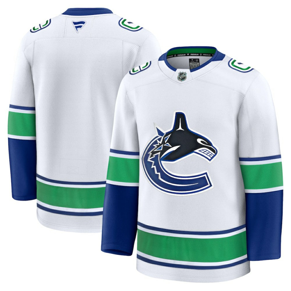 Vancouver Canucks Fanatics Away Premium Jersey White