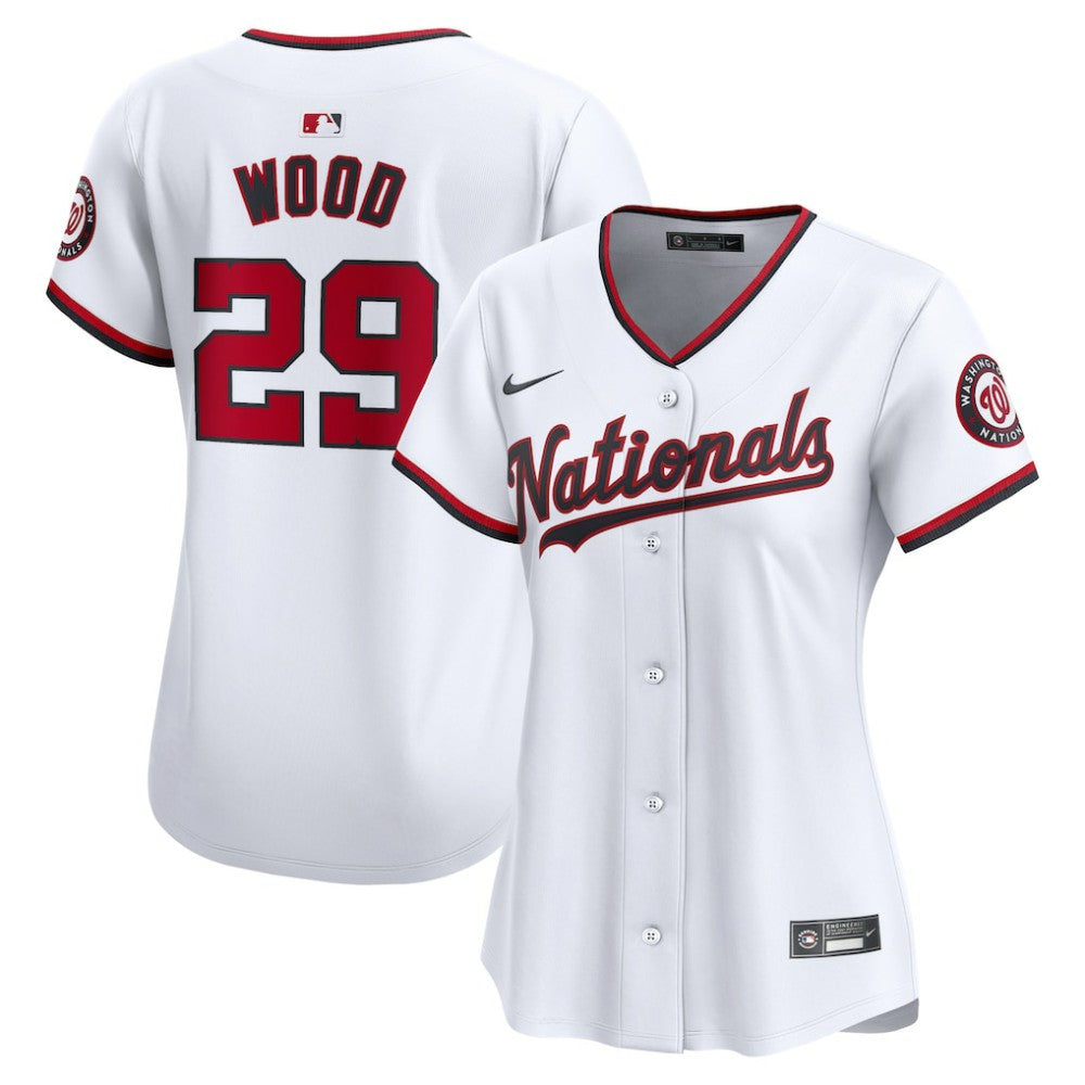 James Wood Washington Nationals Women's Home Limited Player Jersey - White