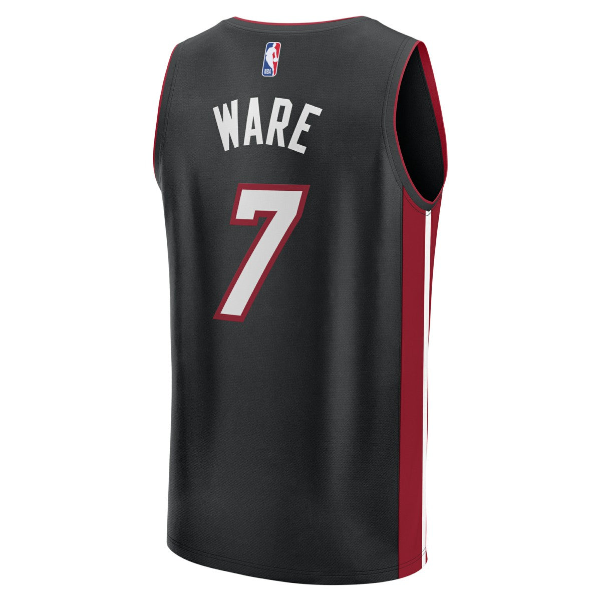 Kel'el Ware Miami Heat Fast Break Replica Player Jersey - Icon Edition - Black