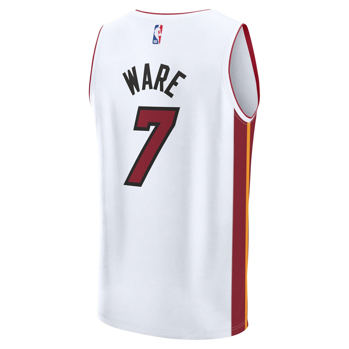 Kel'el Ware Miami Heat Youth Fast Break Replica Player Jersey - Association - White Edition