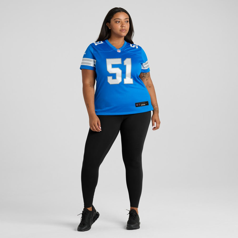 Ben Niemann Detroit Lions Women's Team Game Jersey - Blue