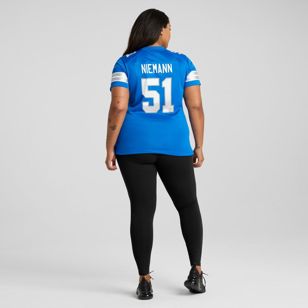 Ben Niemann Detroit Lions Women's Team Game Jersey - Blue