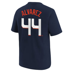 Yordan Alvarez Houston Astros Youth Fuse City Connect Name & Number T-Shirt Navy | Nike
