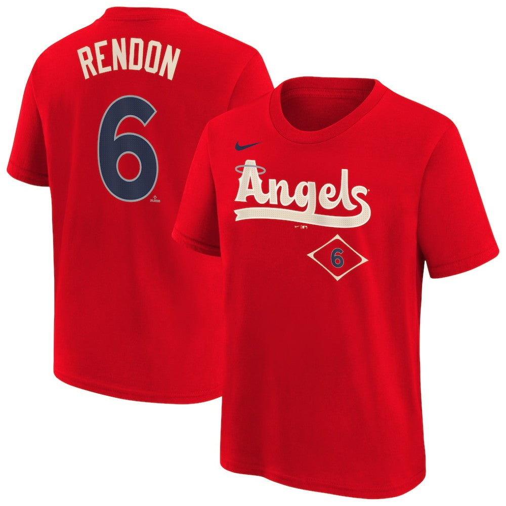 Anthony Rendon Los Angeles Angels Youth Fuse City Connect Name & Number T-Shirt Red | Nike