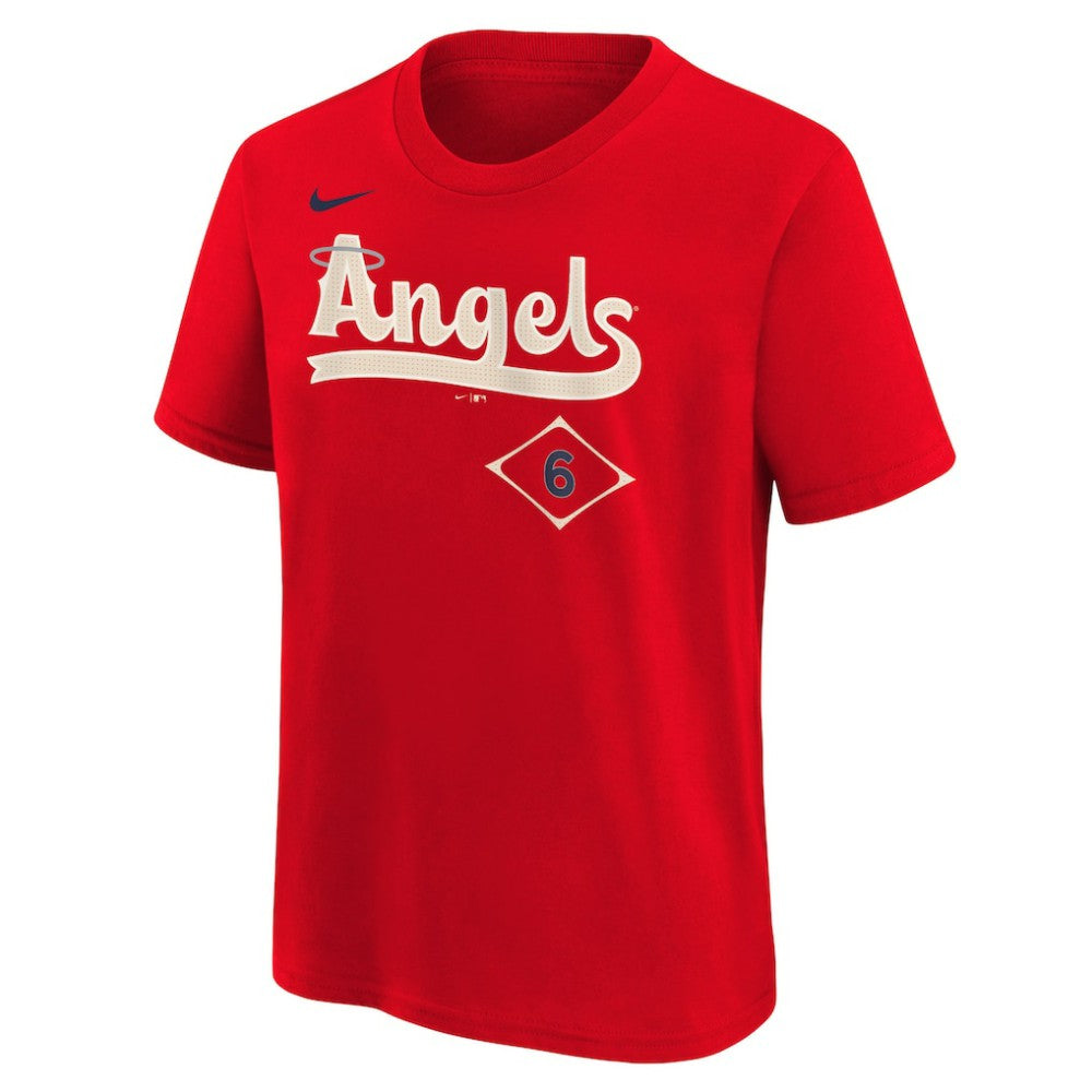 Anthony Rendon Los Angeles Angels Youth Fuse City Connect Name & Number T-Shirt Red | Nike