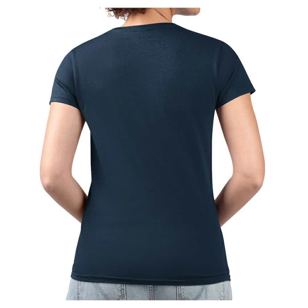 Boston Red Sox G-III 4Her by Carl Banks Women's Super-Slim Fit Lightweight Heart V-Neck T-Shirt Navy