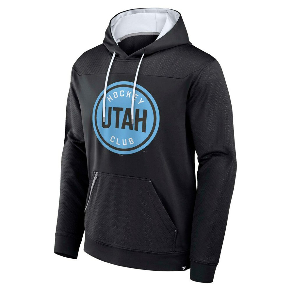 Utah Mammoth Fanatics Defender Fleece Pullover Hoodie Black