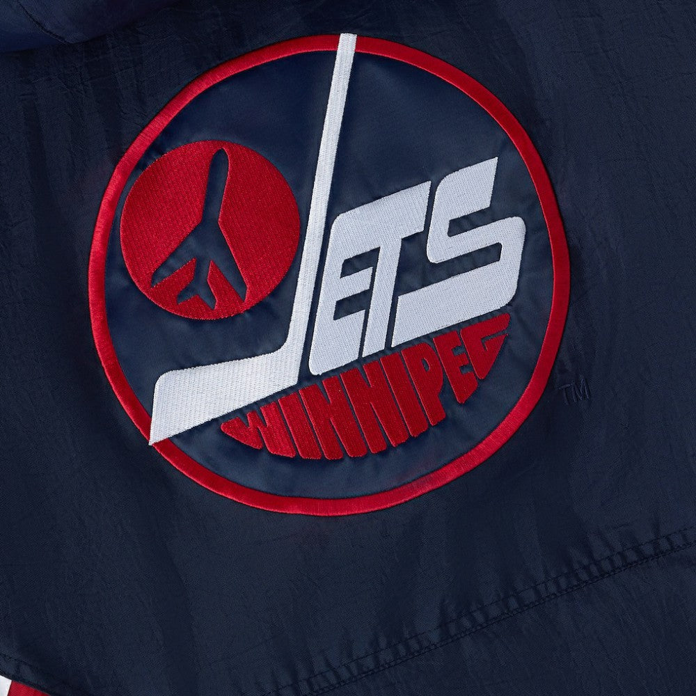 Winnipeg Jets OVO x Starter Half-Zip Hooded Jacket Navy