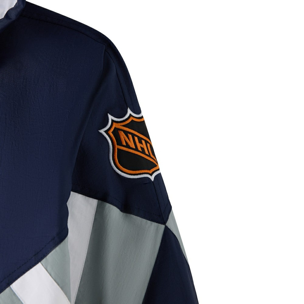 Vancouver Canucks OVO x Starter Half-Zip Hooded Jacket Blue