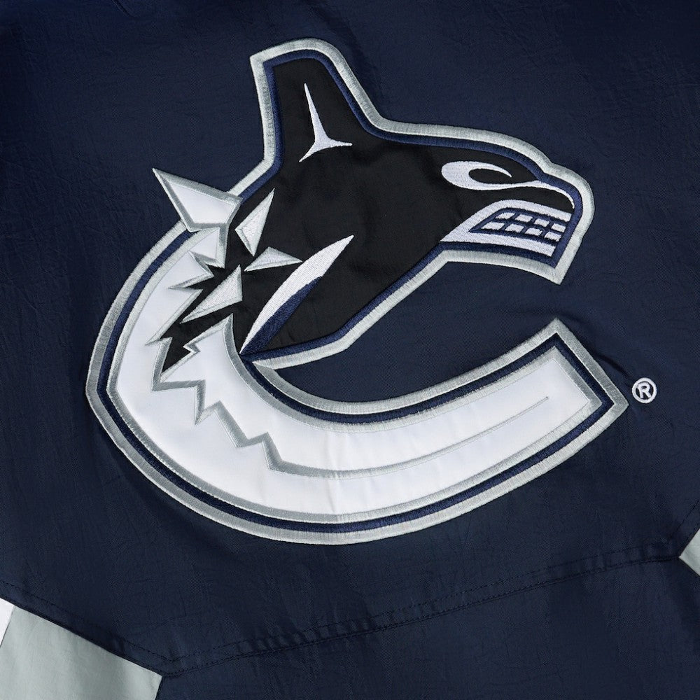 Vancouver Canucks OVO x Starter Half-Zip Hooded Jacket Blue
