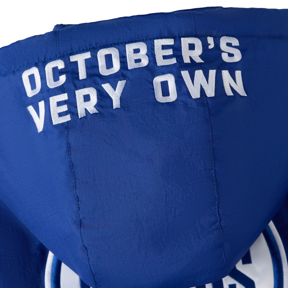 Edmonton Oilers OVO x Starter Half-Zip Hooded Jacket Royal