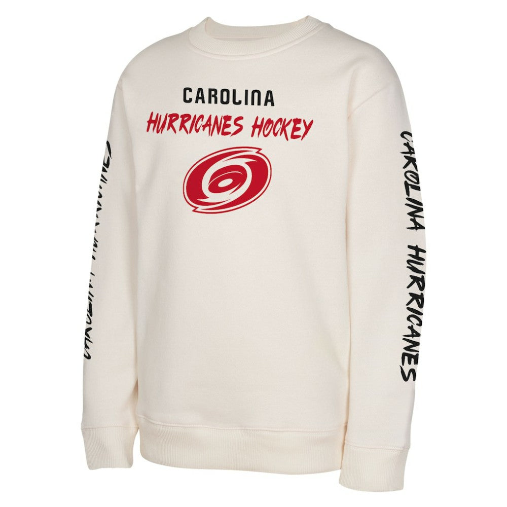 Carolina Hurricanes Youth Star Power Pullover Sweatshirt Cream
