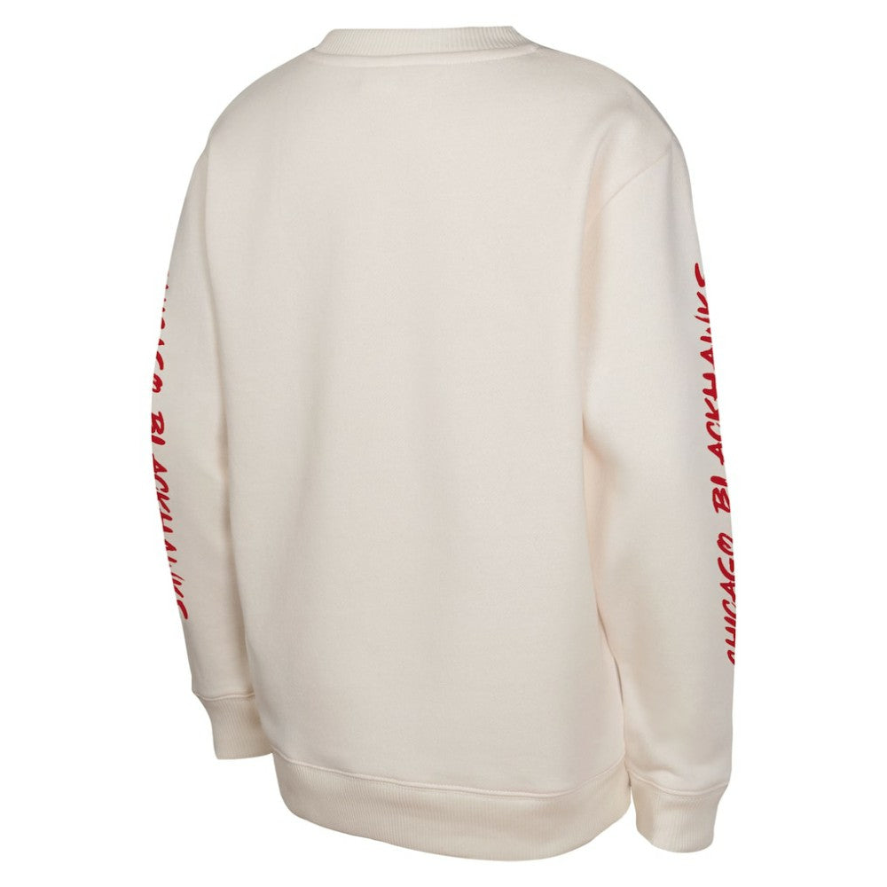 Chicago Blackhawks Youth Star Power Pullover Sweatshirt Cream