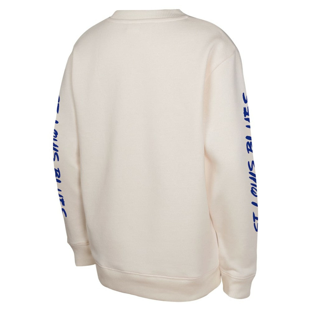St. Louis Blues Youth Star Power Pullover Sweatshirt Cream