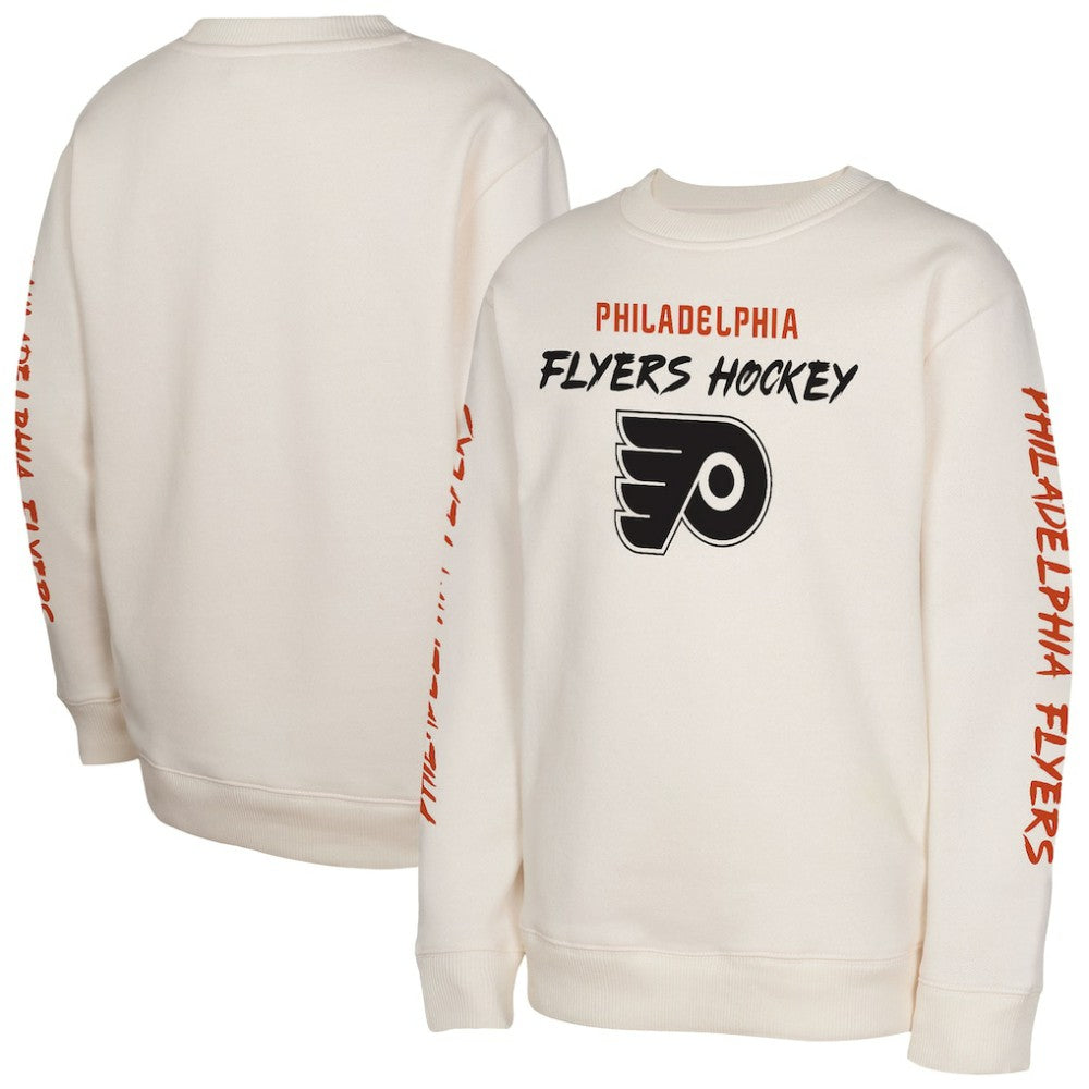 Philadelphia Flyers Youth Star Power Pullover Sweatshirt Cream