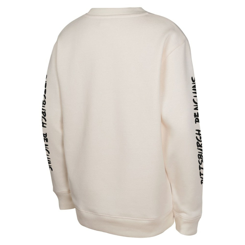 Pittsburgh Penguins Youth Star Power Pullover Sweatshirt Cream