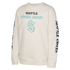 Seattle Kraken Youth Star Power Pullover Sweatshirt Cream