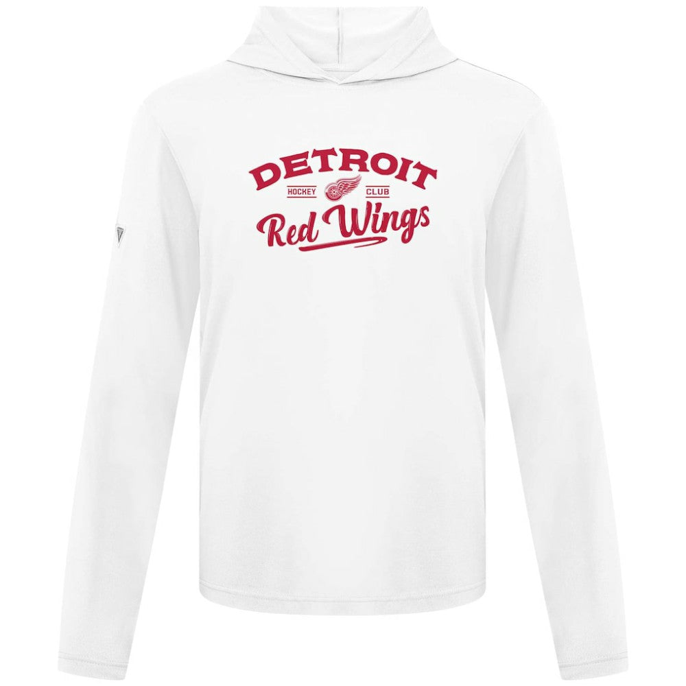 Detroit Red Wings Levelwear Anthem Ice Wall Pullover Hoodie White