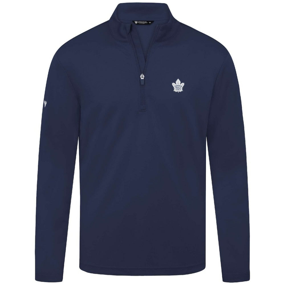 Toronto Maple Leafs Levelwear Heron Insignia Core Quarter-Zip Jacket Navy