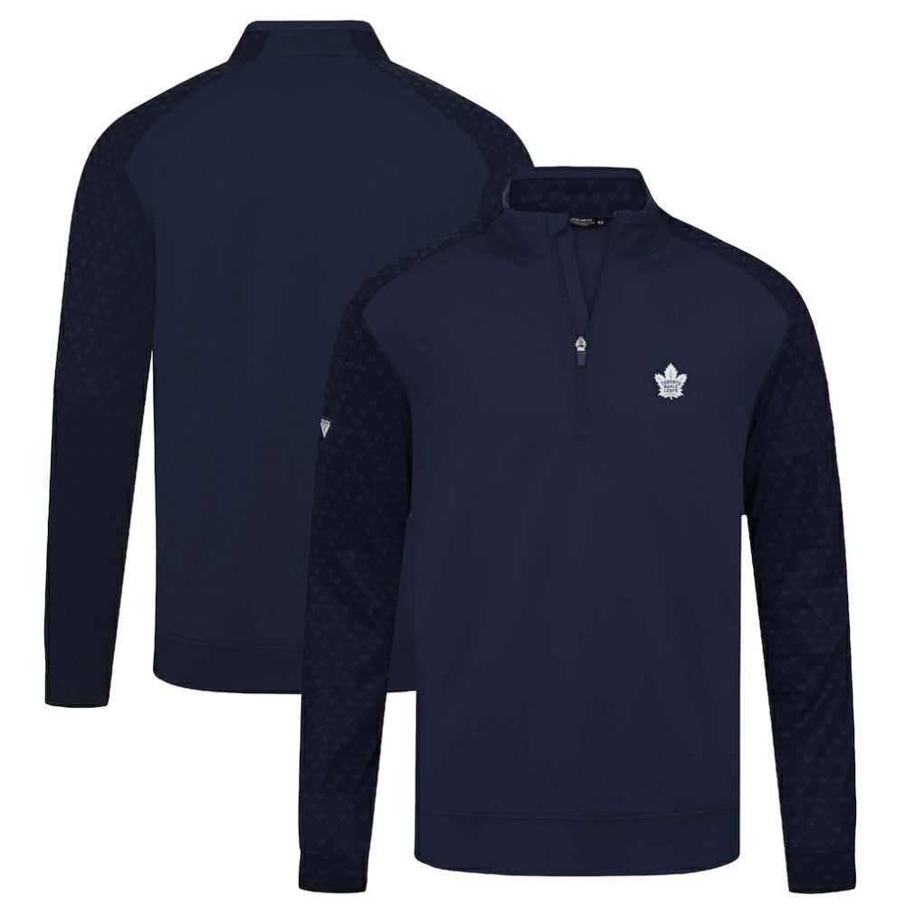 Toronto Maple Leafs Levelwear Aztec Insignia Core Quarter-Zip Pullover Top Navy