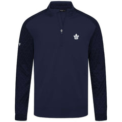 Toronto Maple Leafs Levelwear Aztec Insignia Core Quarter-Zip Pullover Top Navy