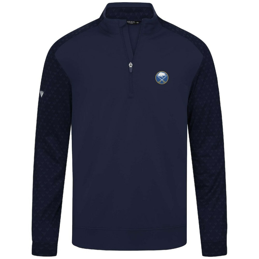 Buffalo Sabres Levelwear Aztec Insignia Core Quarter-Zip Pullover Top Navy