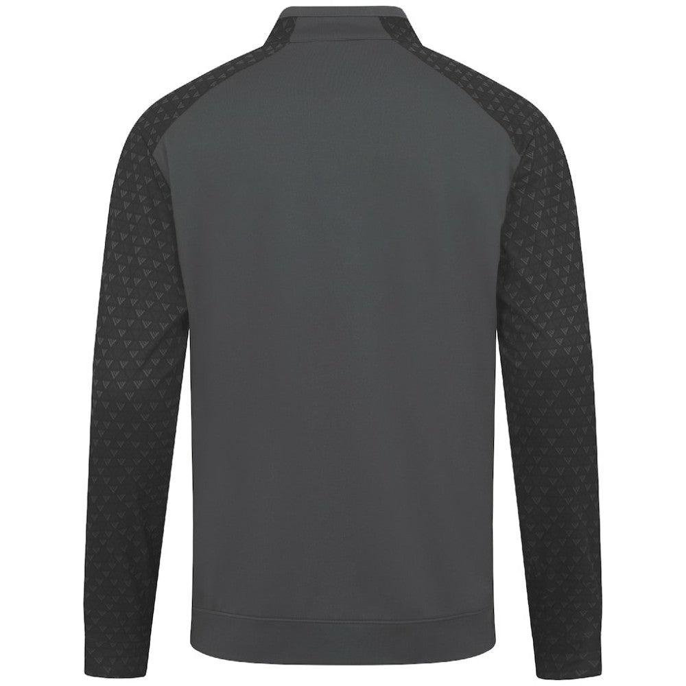Anaheim Ducks Levelwear Aztec Insignia Core Quarter-Zip Pullover Top Charcoal