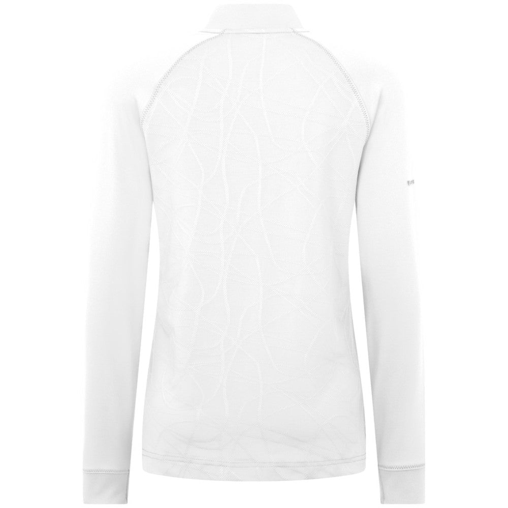 Carolina Hurricanes Levelwear Women's Amethyst Insignia Core Quarter-Zip Jacket White