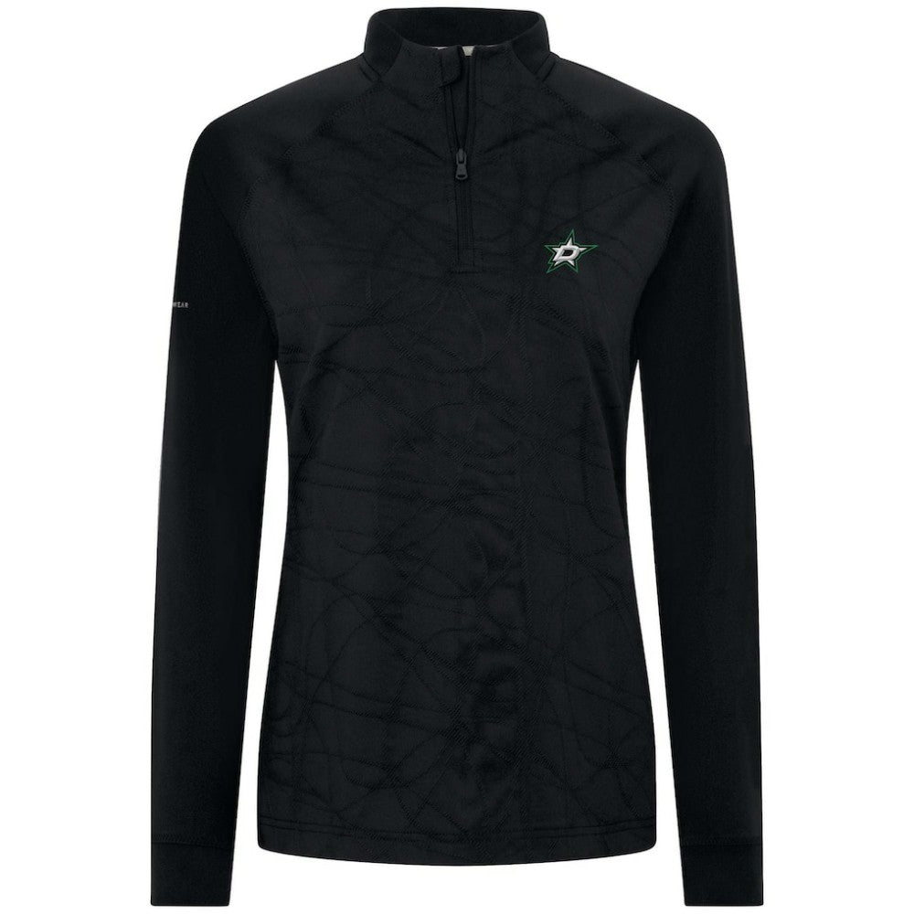 Dallas Stars Levelwear Women's Amethyst Insignia Core Quarter-Zip Jacket Black