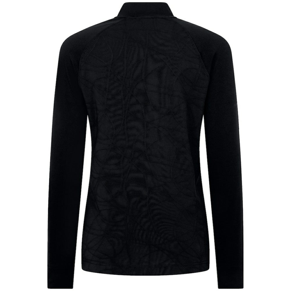 Dallas Stars Levelwear Women's Amethyst Insignia Core Quarter-Zip Jacket Black