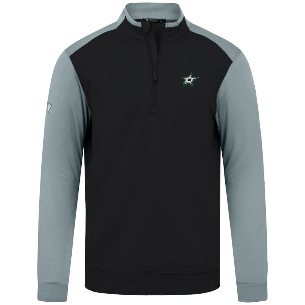 Dallas Stars Levelwear Bayou Insignia Core Quarter-Zip Pullover Top Black