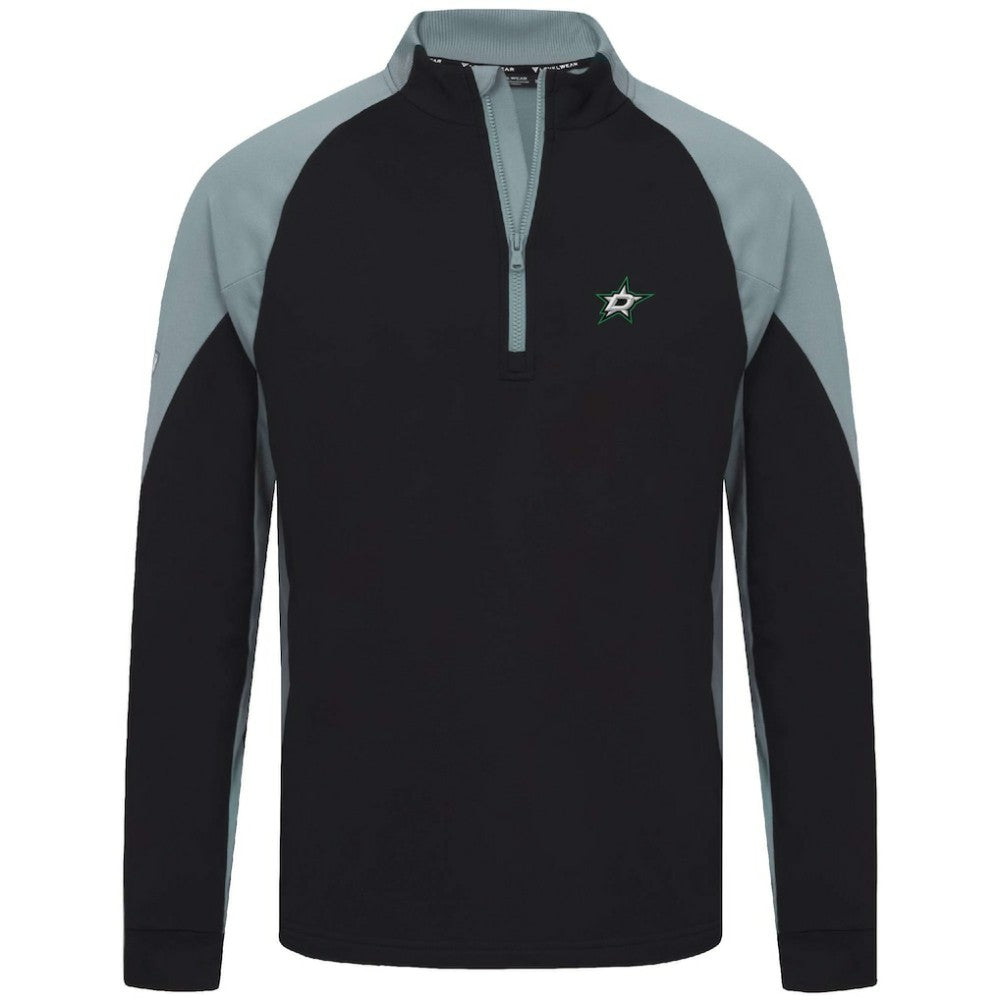 Dallas Stars Levelwear Cadet Insignia Core Quarter-Zip Pullover Top Black