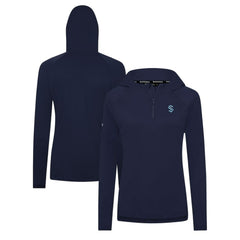 Seattle Kraken Levelwear Women's Raven Insignia Core Quarter-Zip Jacket Deep Sea Blue