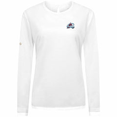 Colorado Avalanche Levelwear Women's Sequoia Primary Logo Long Sleeve T-Shirt White