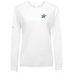 Dallas Stars Levelwear Women's Sequoia Primary Logo Long Sleeve T-Shirt White