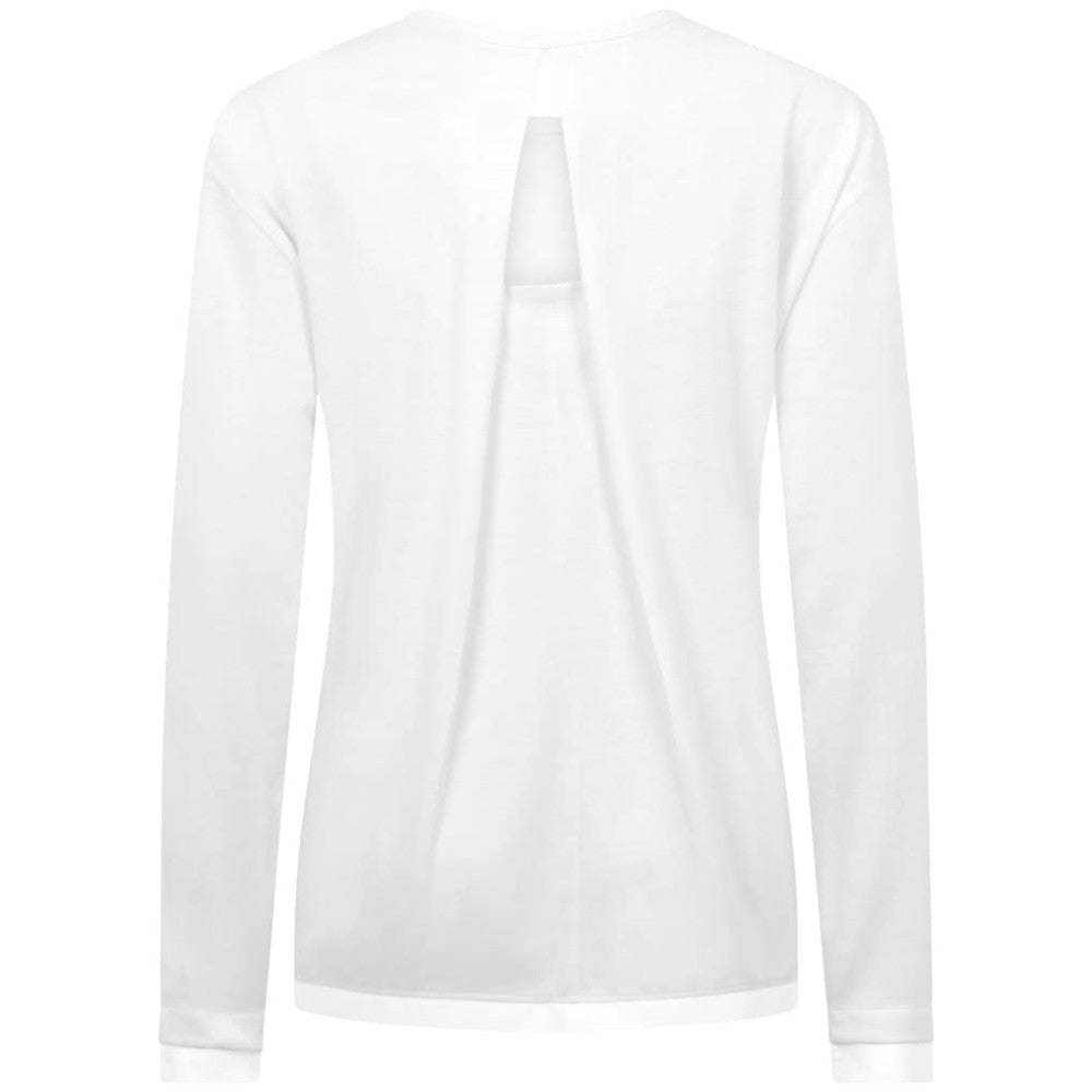 Pittsburgh Penguins Levelwear Women's Sequoia Primary Logo Long Sleeve T-Shirt White