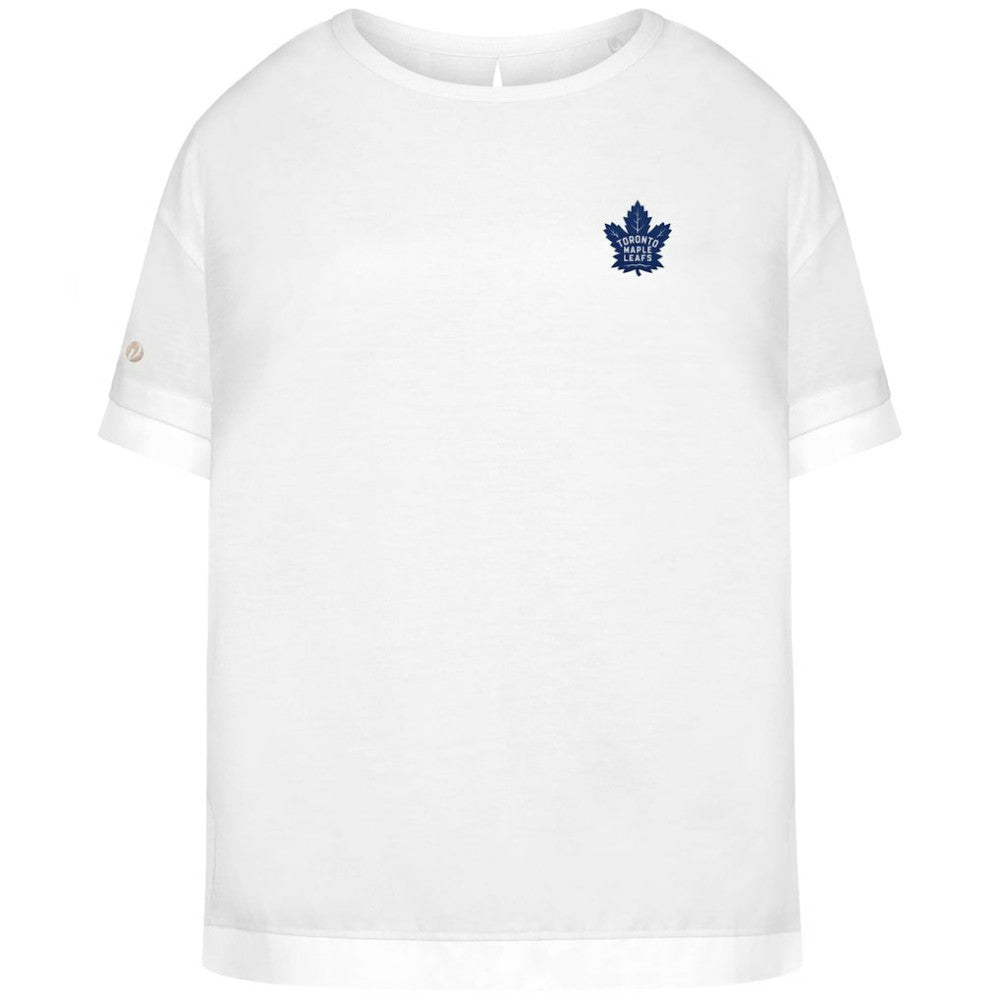 Toronto Maple Leafs Levelwear Women's Tulip Primary Logo T-Shirt White