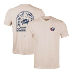 Columbus Blue Jackets Levelwear Richmond Stained Glass T-Shirt Khaki
