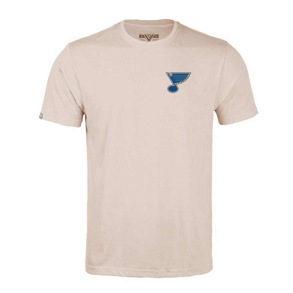 St. Louis Blues Levelwear Richmond Stained Glass T-Shirt Khaki