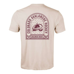 Colorado Avalanche Levelwear Richmond Stained Glass T-Shirt Khaki