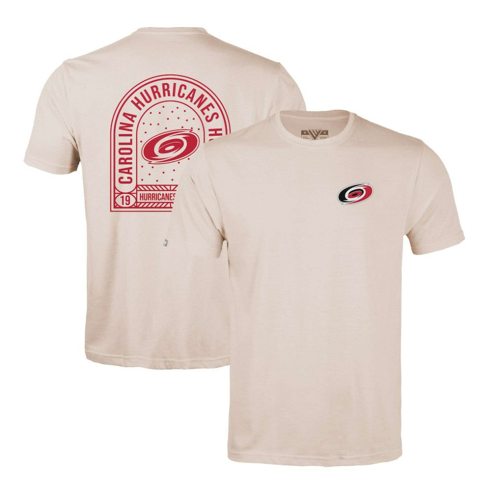 Carolina Hurricanes Levelwear Richmond Stained Glass T-Shirt Khaki