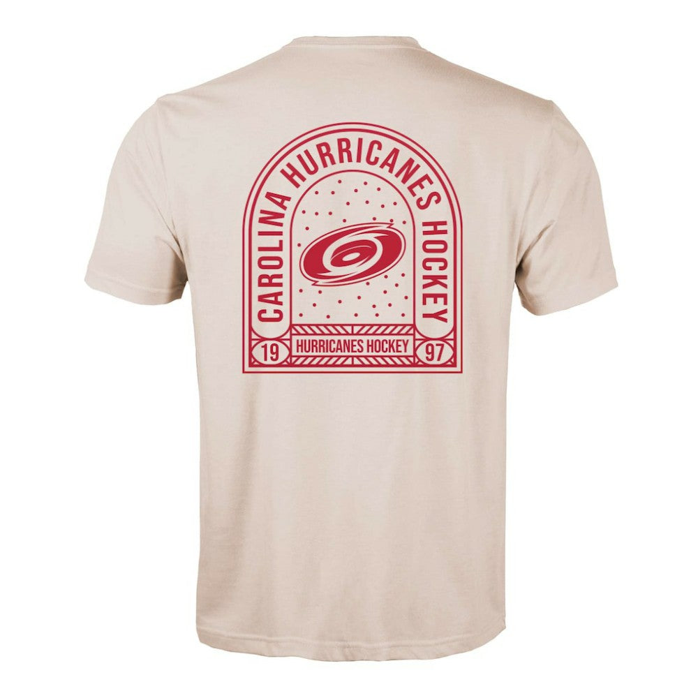 Carolina Hurricanes Levelwear Richmond Stained Glass T-Shirt Khaki