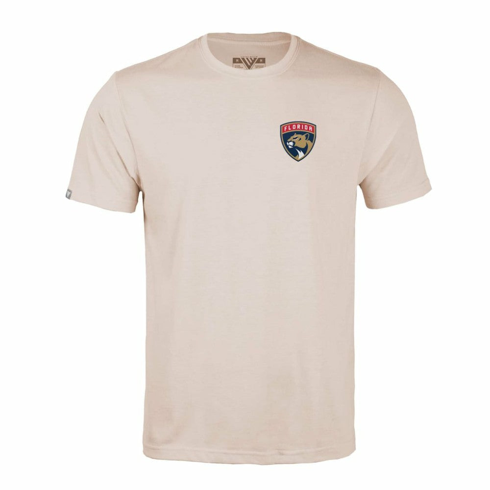 Florida Panthers Levelwear Richmond Stained Glass T-Shirt Khaki