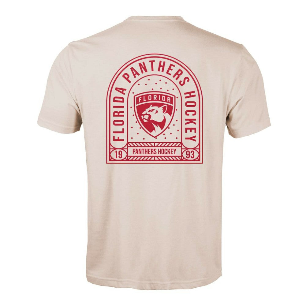 Florida Panthers Levelwear Richmond Stained Glass T-Shirt Khaki