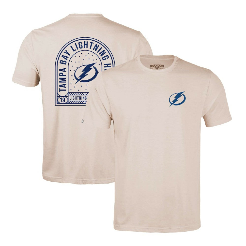 Tampa Bay Lightning Levelwear Richmond Stained Glass T-Shirt Khaki