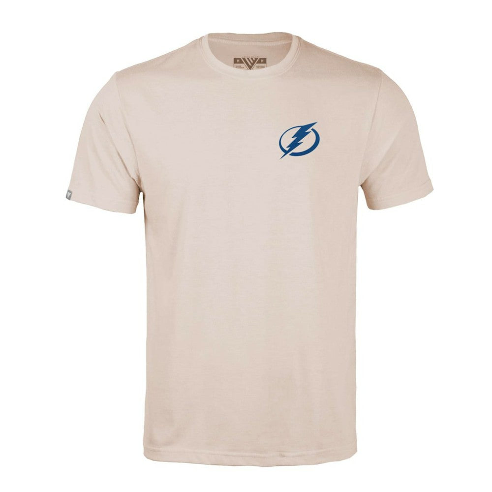 Tampa Bay Lightning Levelwear Richmond Stained Glass T-Shirt Khaki