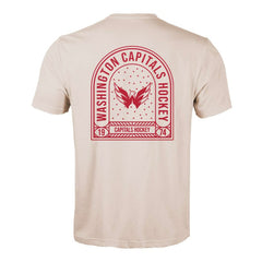 Washington Capitals Levelwear Richmond Stained Glass T-Shirt Khaki