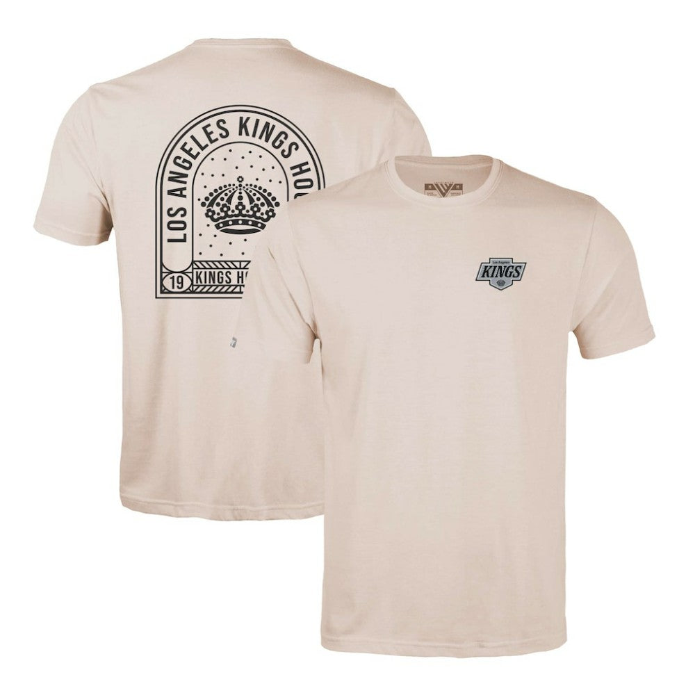 Los Angeles Kings Levelwear Richmond Stained Glass T-Shirt Khaki